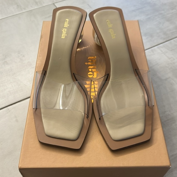Cult Gaia clear tao shell sandal size 8 - Picture 2 of 7